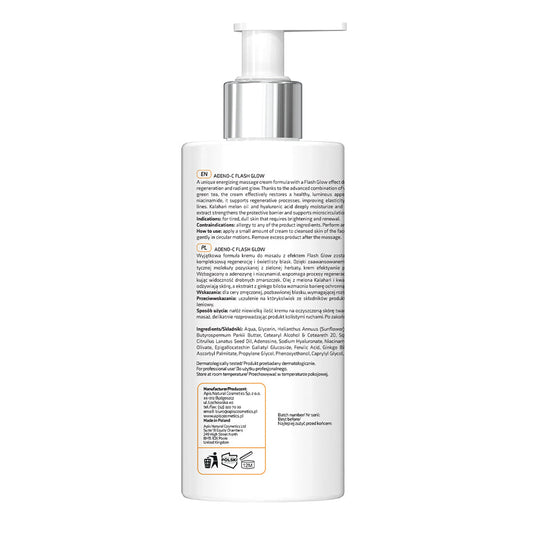Apis ADENO-C Flash Glow Energising Face Massage Cream | 300ml