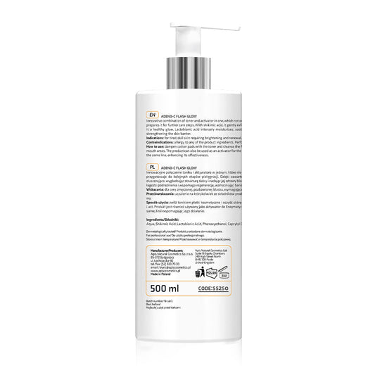 Apis ADENO-C Flash Glow Illuminating Toner & Activator 2-in-1 | 500ml