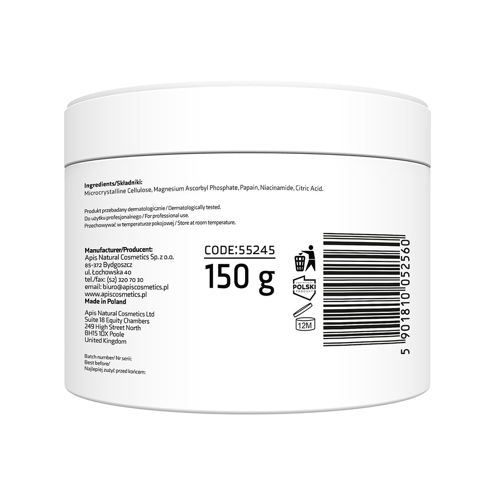 Apis ADENO‑C Flash Glow Enzymatic Powder Peel | 150 g