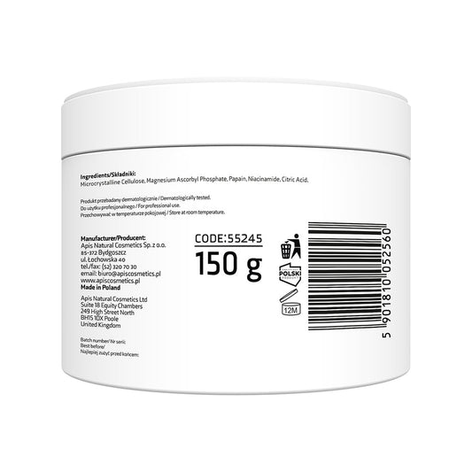 Apis ADENO‑C Flash Glow Enzymatic Powder Peel | 100 g