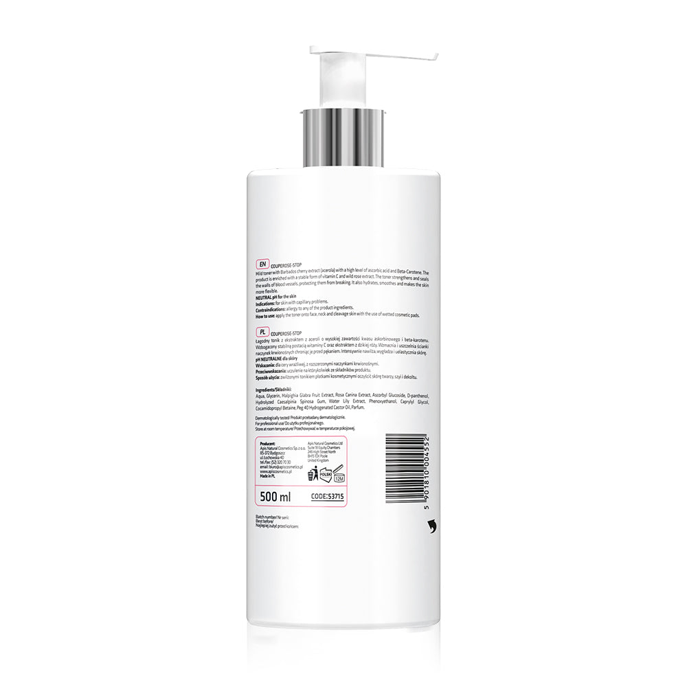 Apis Couperose‑Stop Barbados Cherry Toner with Acerola | 500 ml