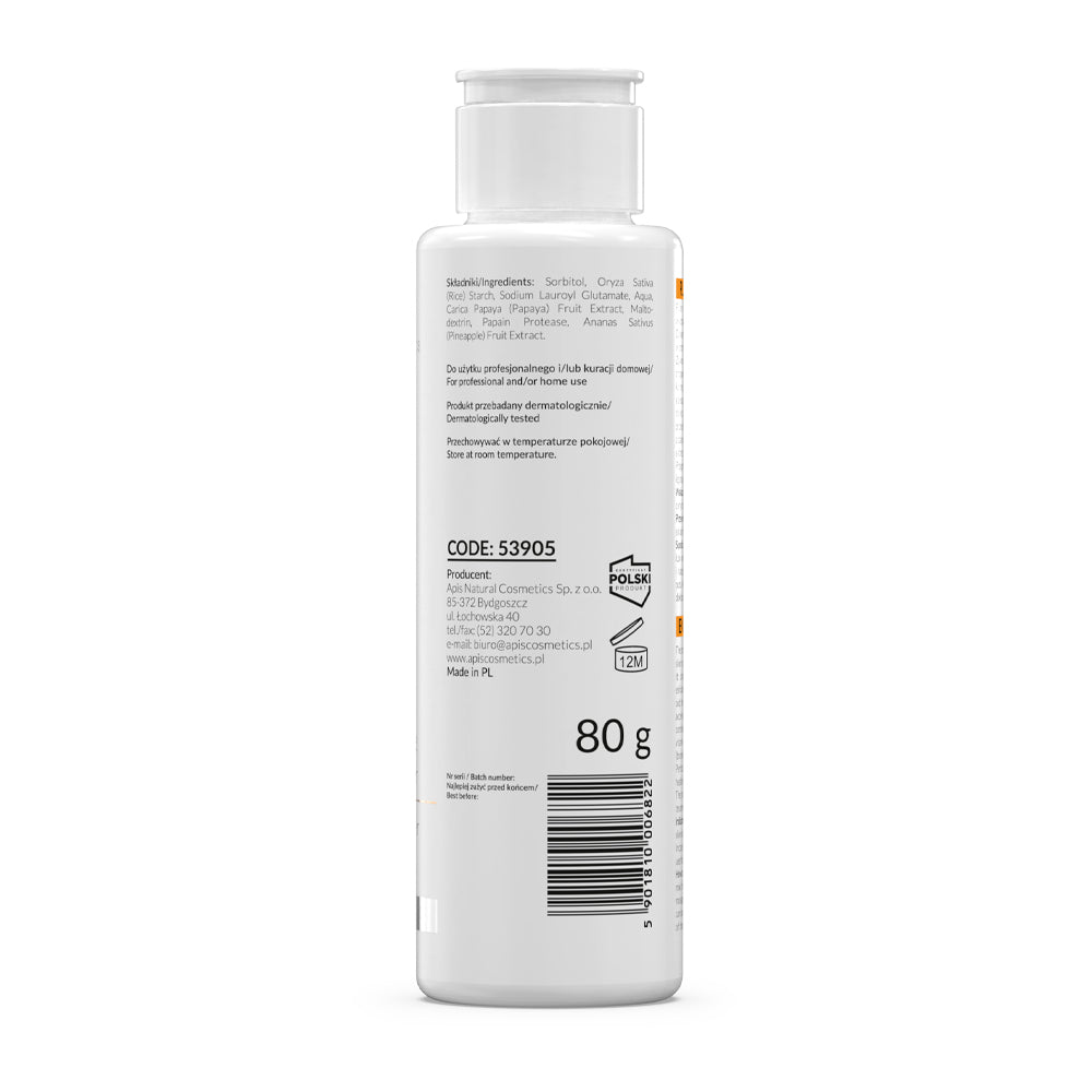 Apis Enzymatic Cleansing Powder | Gentle Exfoliation | 80 g