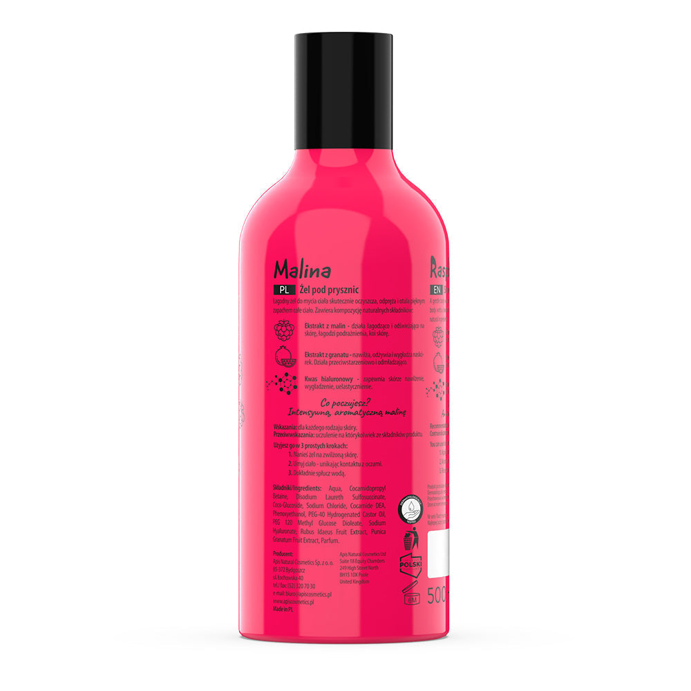 Apis Fruit Shot Raspberry Shower Gel | 500 ml