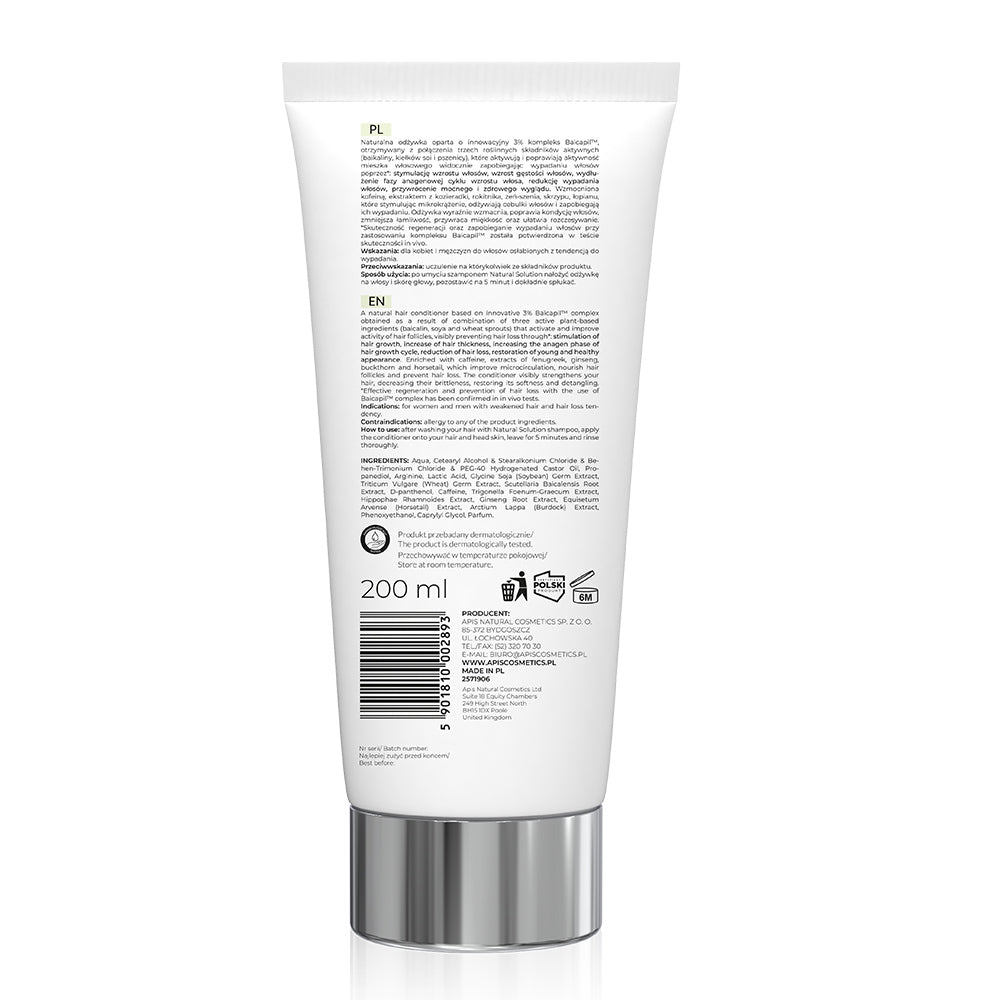 Apis Natural Solution Anti‑Hair Loss Strengthening Conditioner | 200 ml