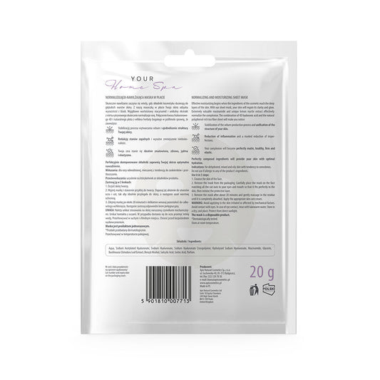Apis Normalising & Moisturising Sheet Mask | 20 g
