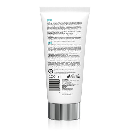 Apis OPTIMA Moisturising Hair Conditioner with Dead Sea Minerals & Argan Oil | 200 ml