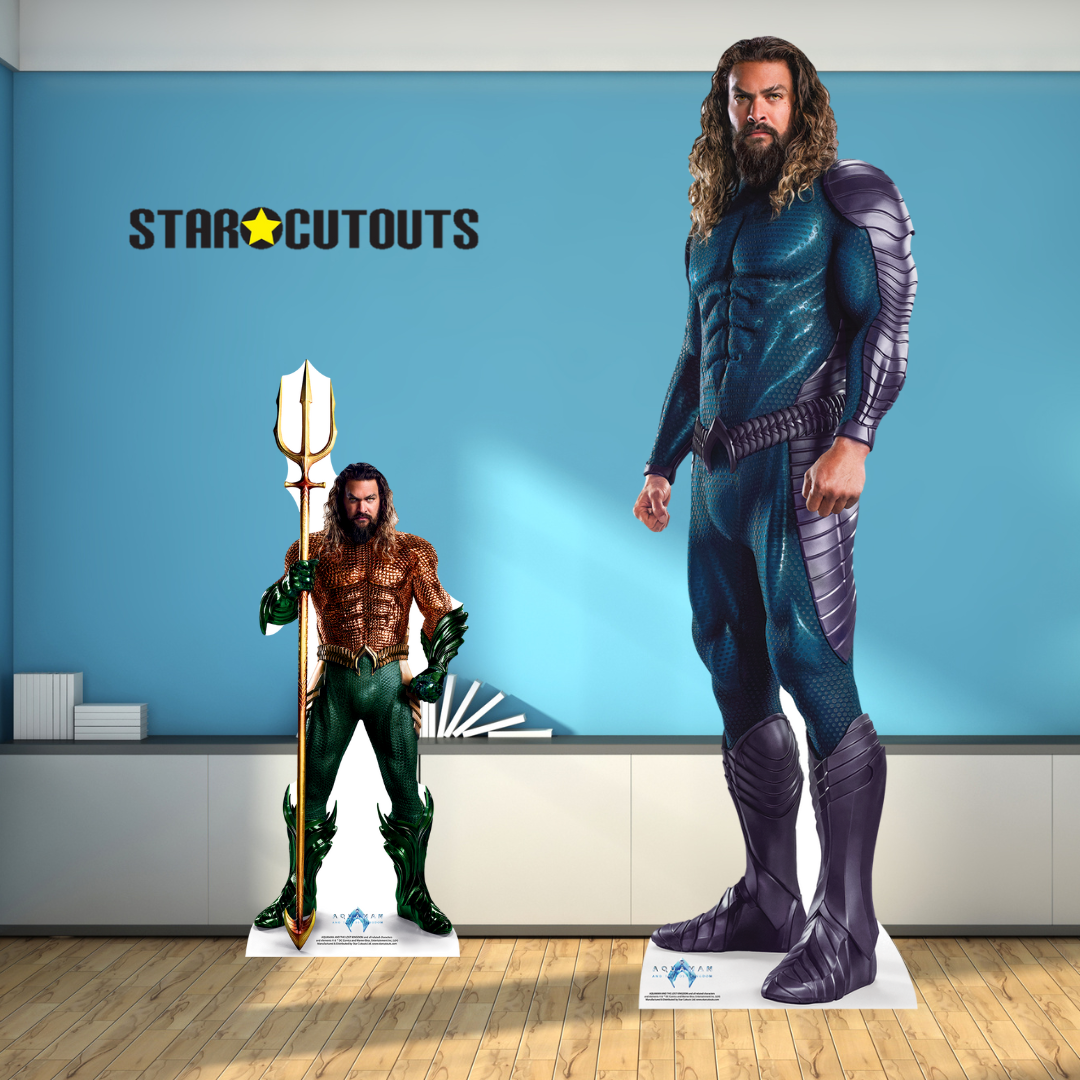 SC4434 Aquaman Lost Kingdom Jason Momoa Star Mini Cardboard Cut Out Height 93cm