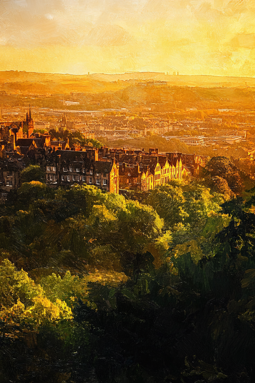 Arthur's Seat Sunset Canvas