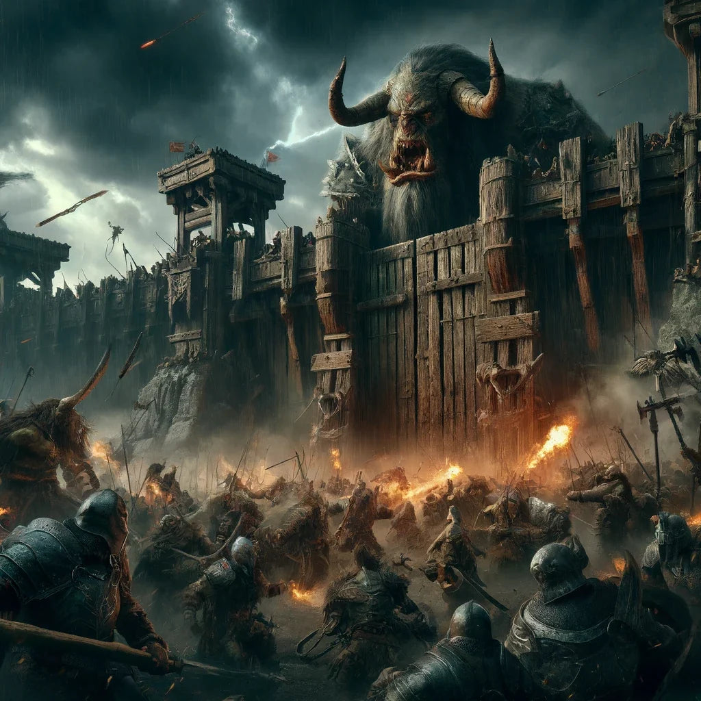 Assault on the Orc Fortress Canvas