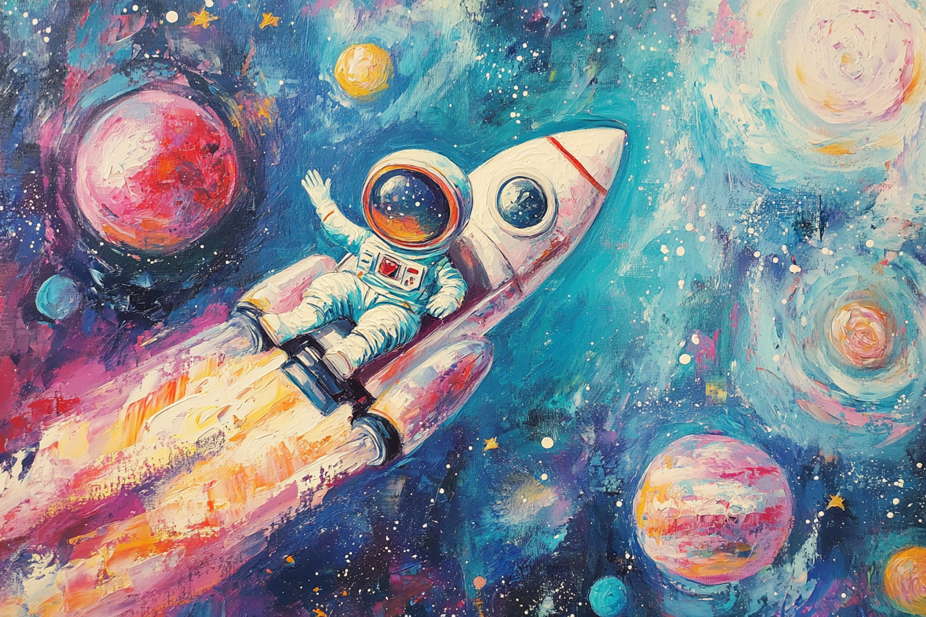 Astronaut Adventure Canvas