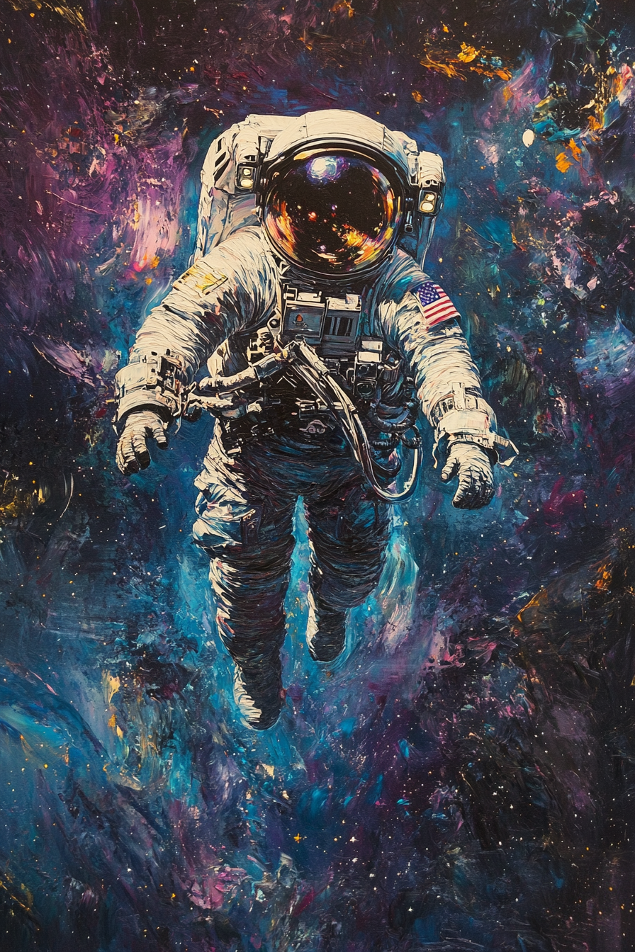 Astronaut's Solitude Canvas
