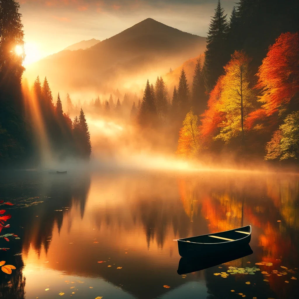Autumn Dawn Mist Cotton Cushion