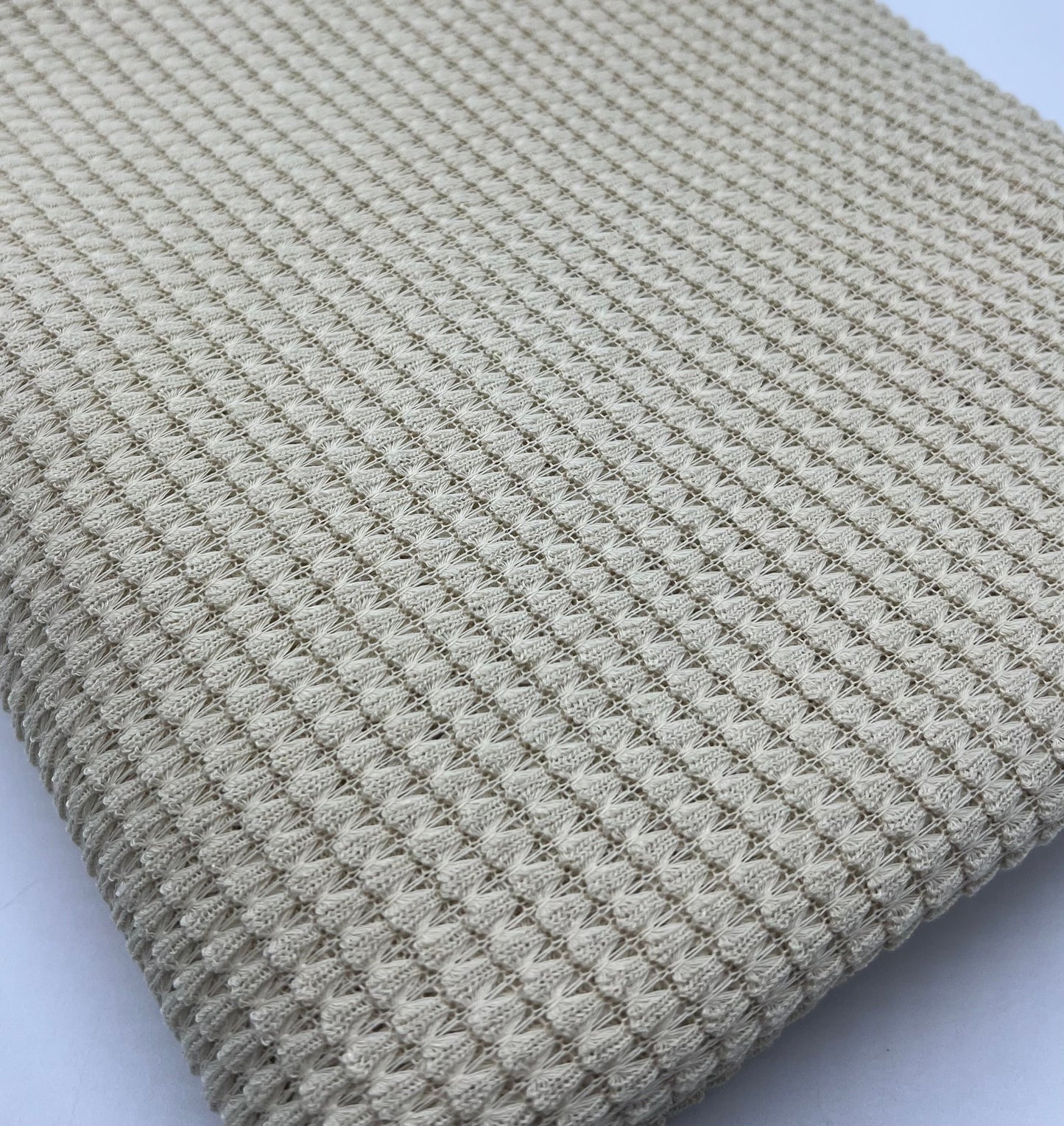 Natural Crochet Knitted Stretch Fabric 200GSM