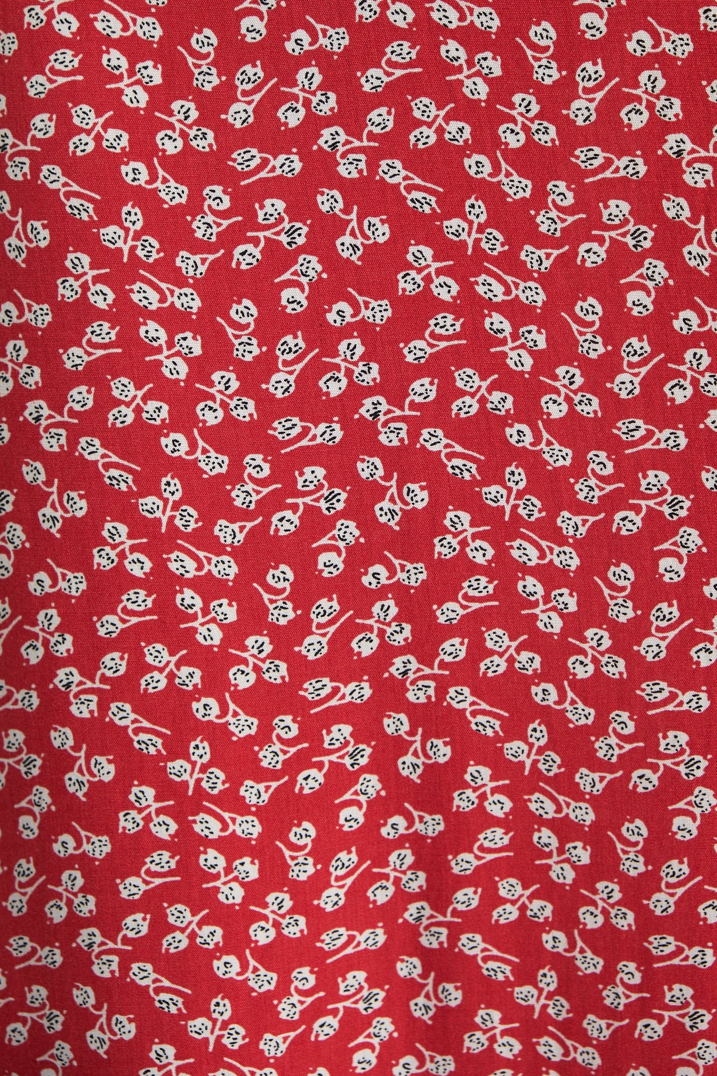 Barney Petale Print Midi Skirt Red