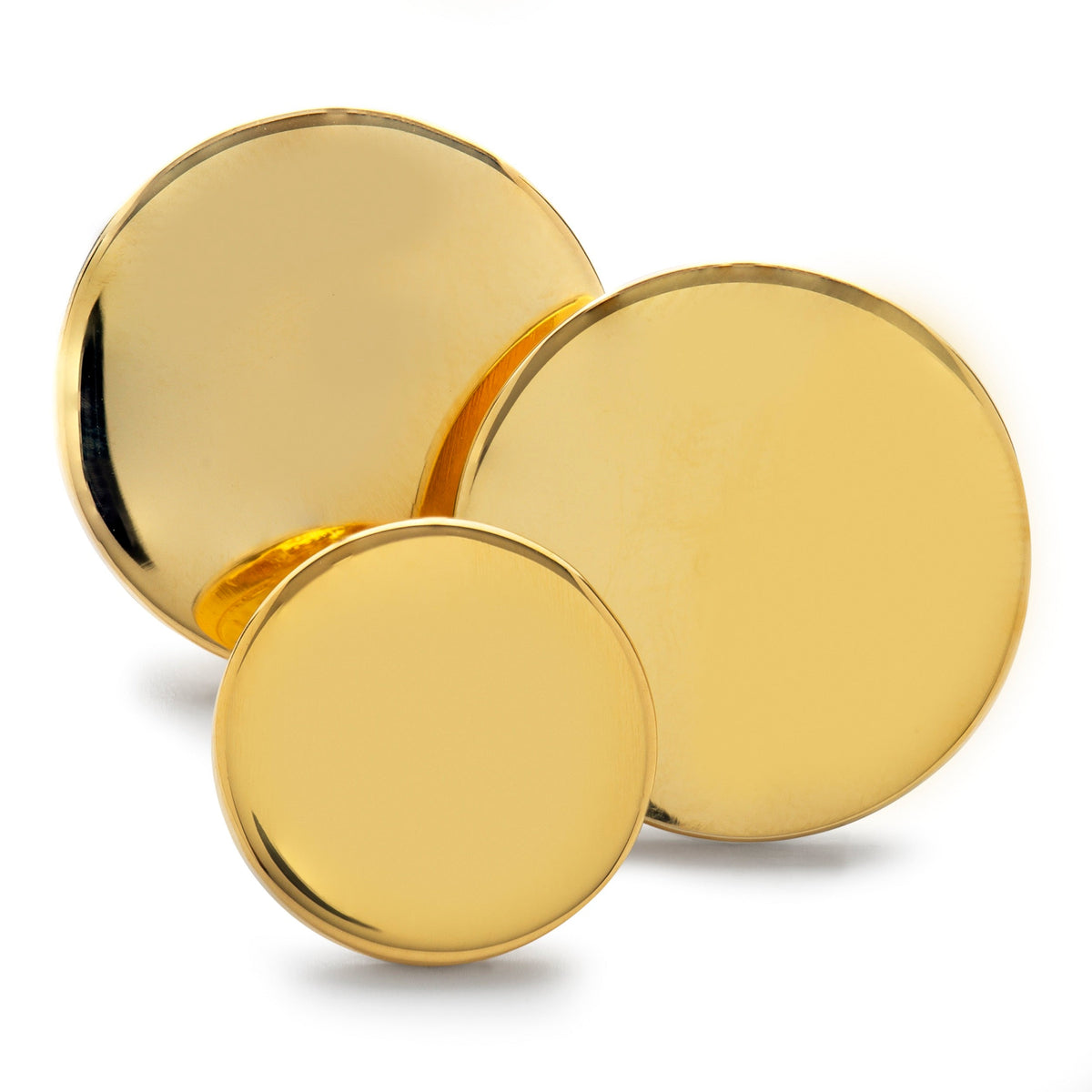 Polished Gold Blazer Button Set