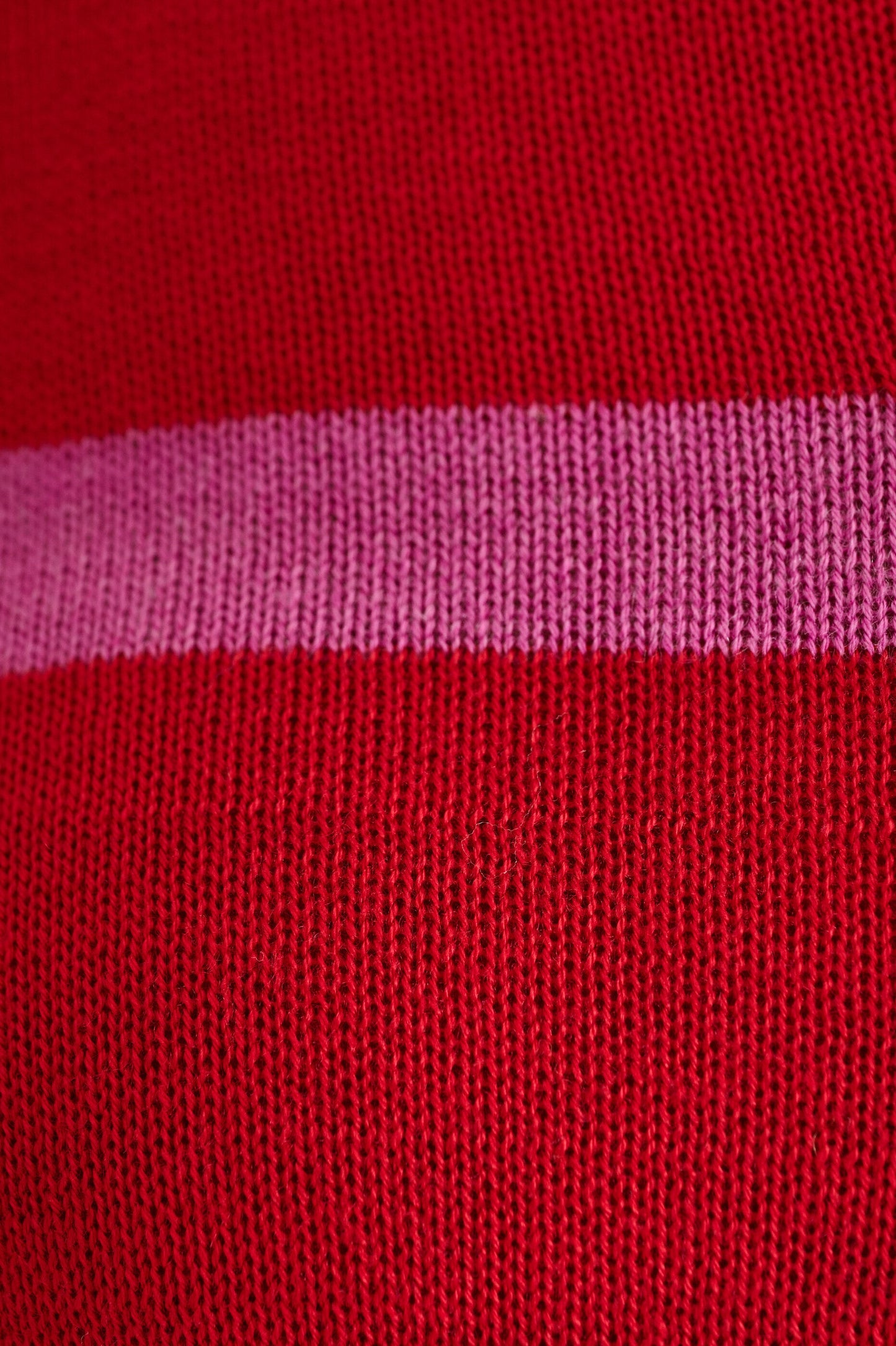 Bly Bow Intarsia Striped Jumper – Red