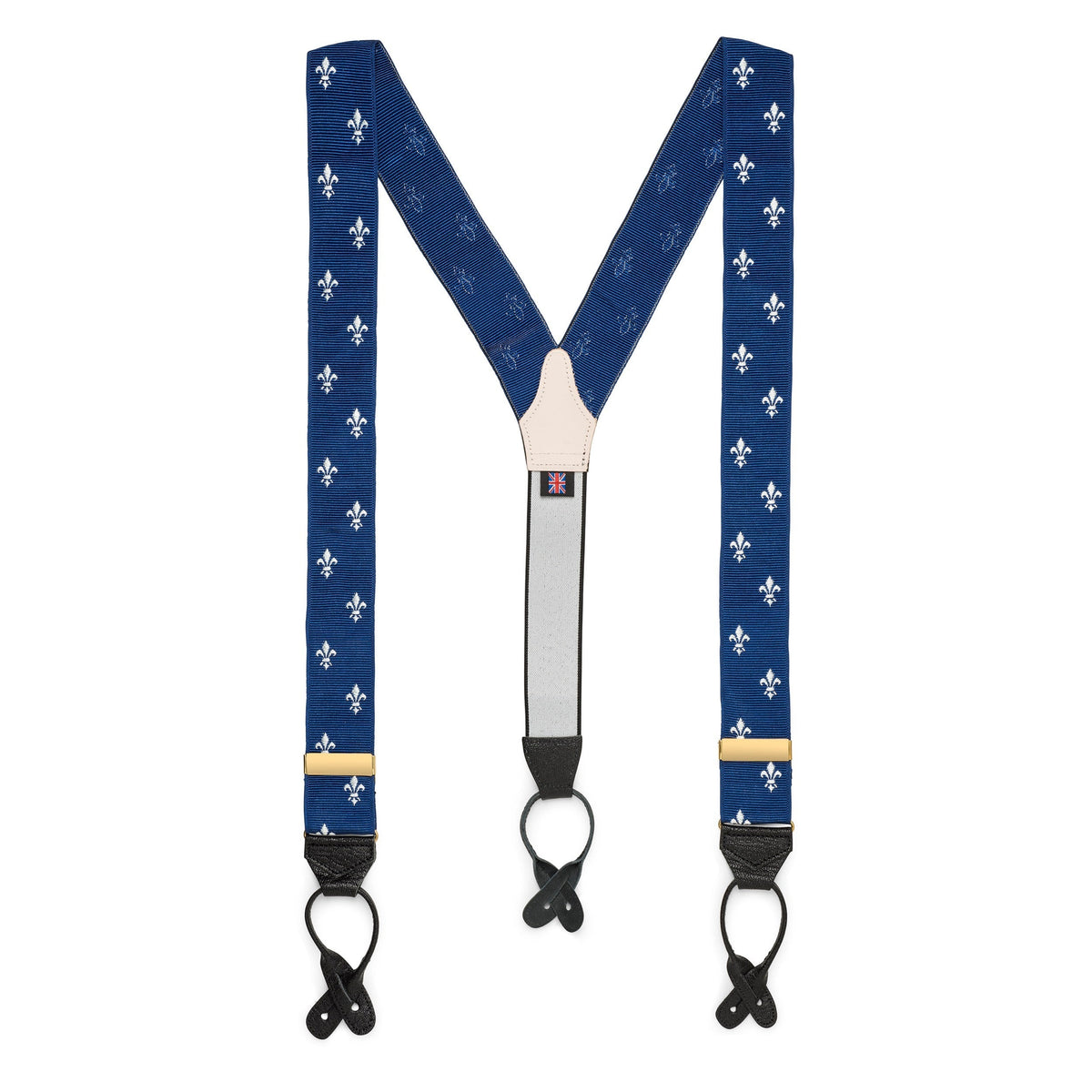Fleur De Lys Braces In Blue