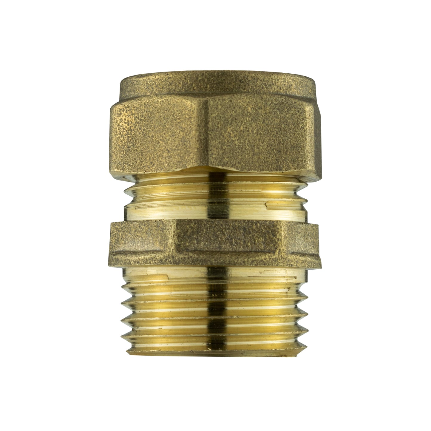 Brass Compression 15mm Straight with 20mm MDPE Elbow