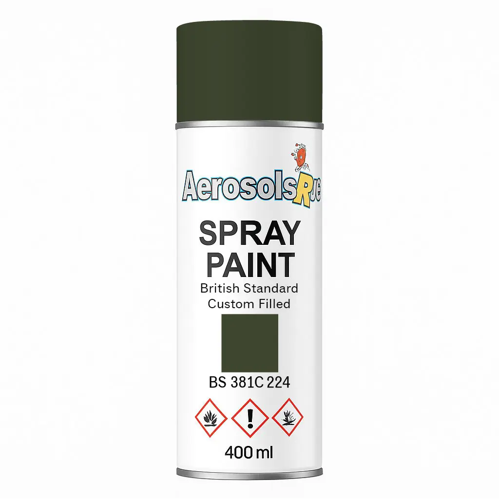 381C 224 Deep bronze green 400ml Aerosol Available in any Finish