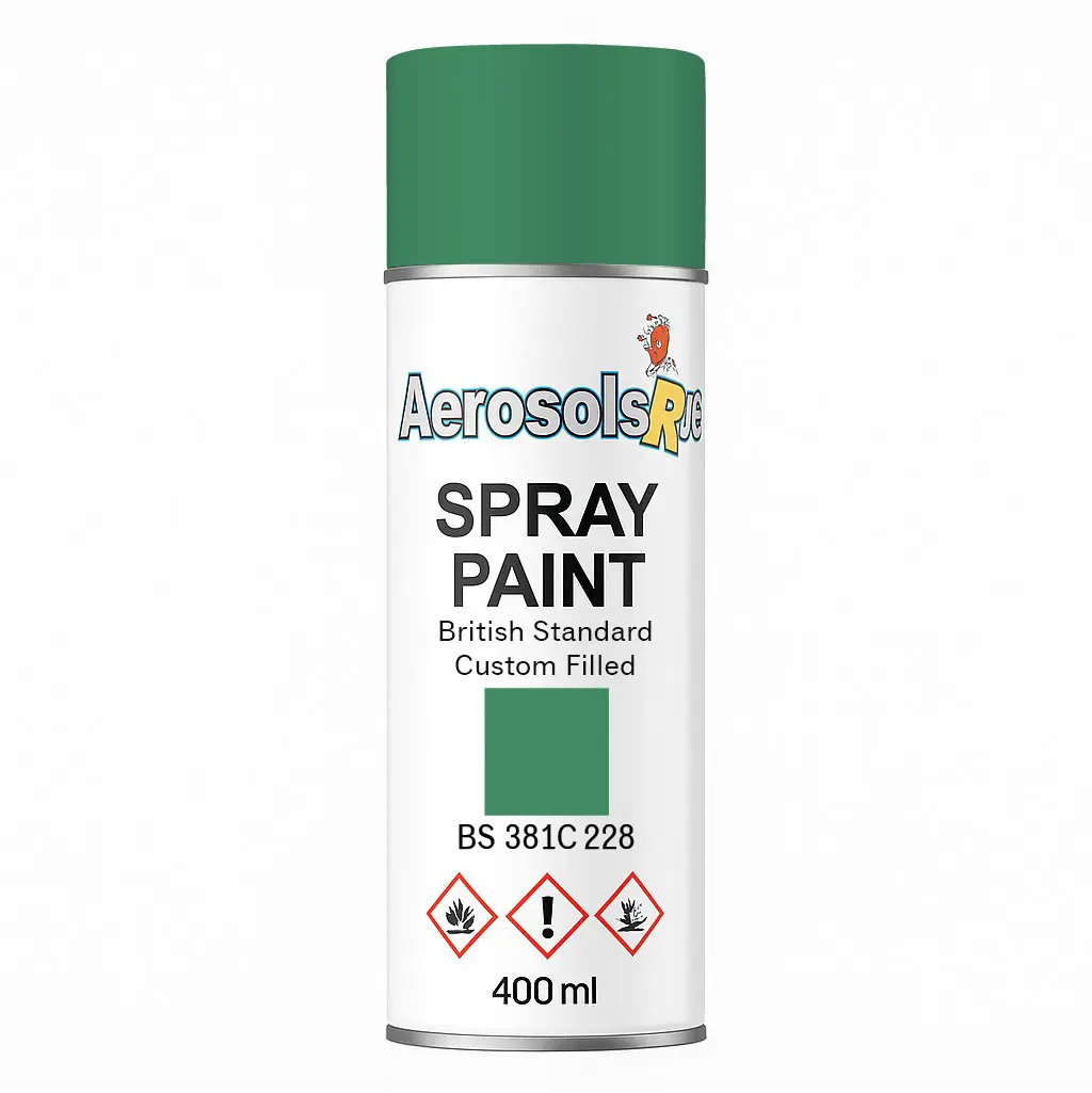 381C 228 Emerald green / Viridian 400ml Aerosol Available in any Finish
