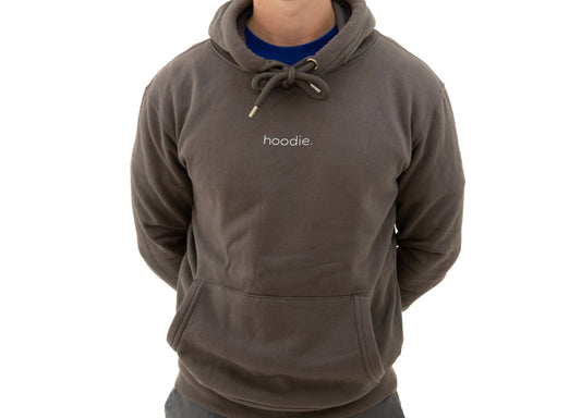 simple. hoodie. charcoal.