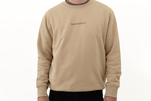 simple. sweatshirt. desert-sand.