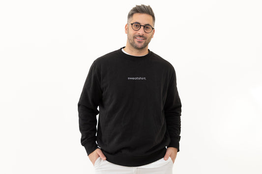 simple. sweatshirt. black.