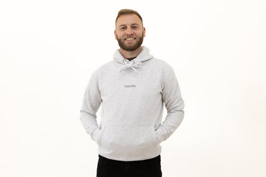 simple. hoodie. ash-grey.