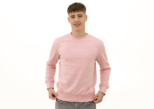 simple. sweatshirt. pink.