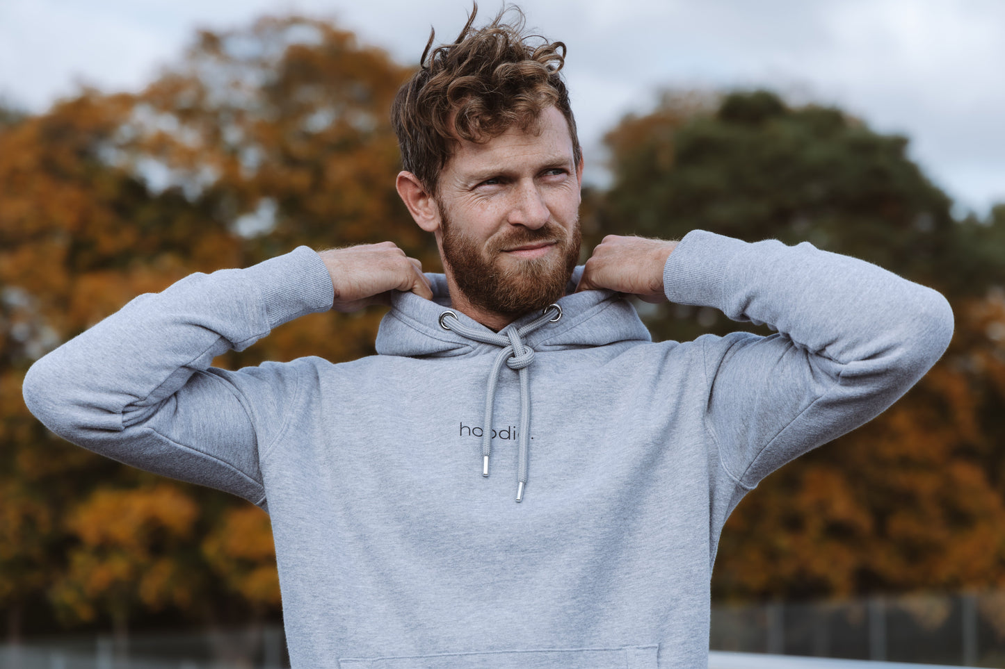 simple. hoodie. grey-marl.