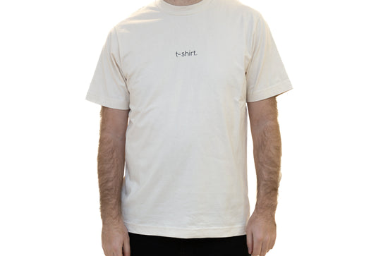 simple. t-shirt. natural-raw.