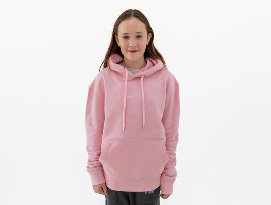 simple. hoodie. pink.