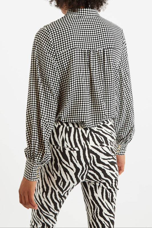 Louche Byron Diamonds Forever Print Shirt