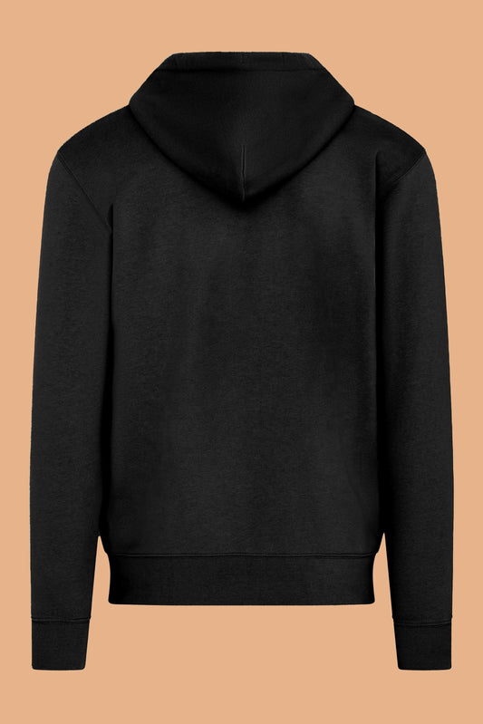 Embroidered P Zip-Up Hoodie