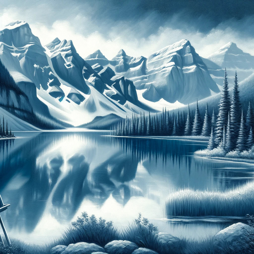 Banff Mountain Reflection Canvas