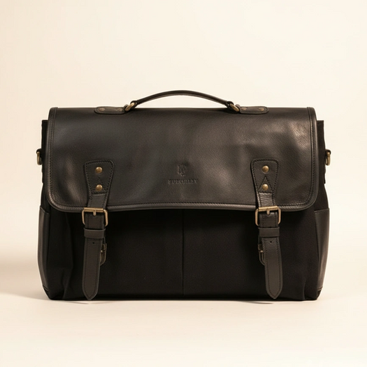 Barholm Leather & Canvas Messenger