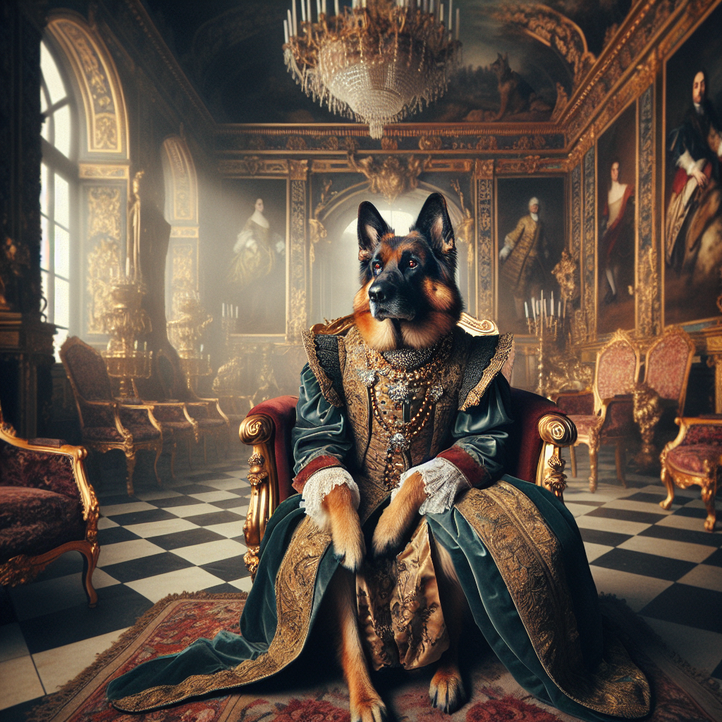Baroque Royal Shepherd Throne Canvas