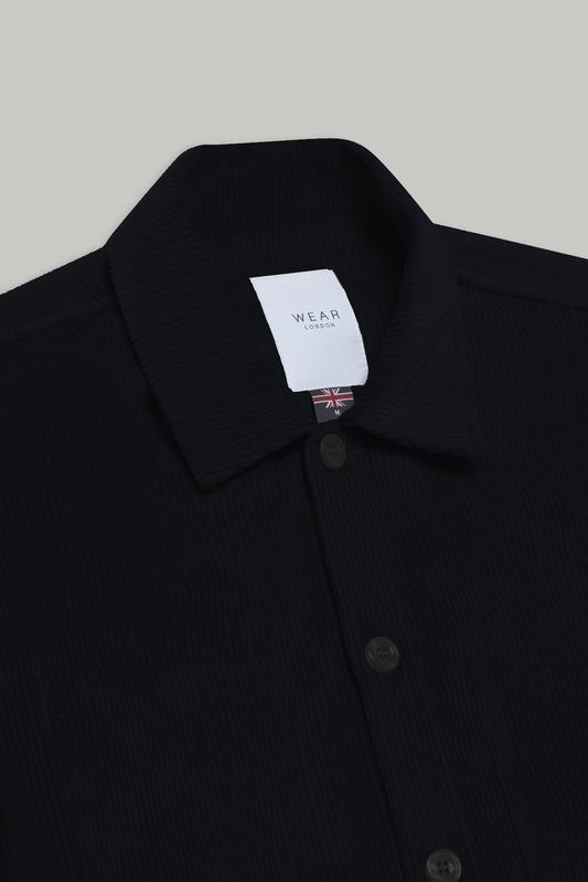 Bart Corduroy Overshirt - Black