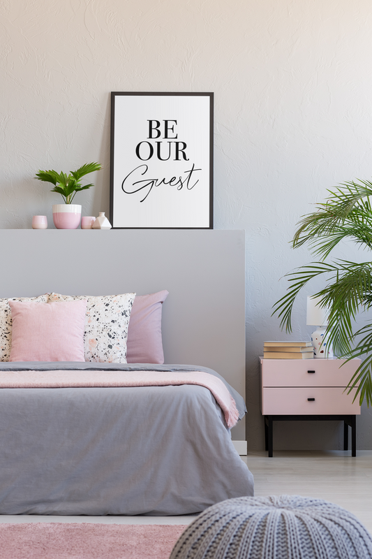 Be Our Guest New Bedroom Guest Room Wall Decor Print