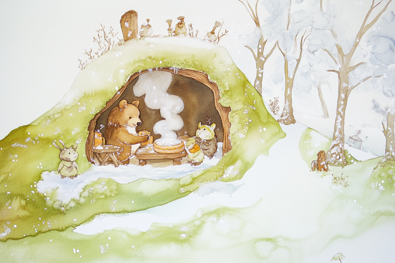 Bear's Baking Delight Canvas