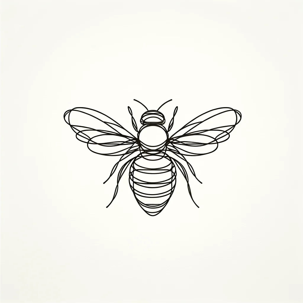 Bee in Monochrome Canvas