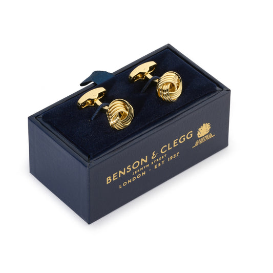 Knot Cufflinks In Gold