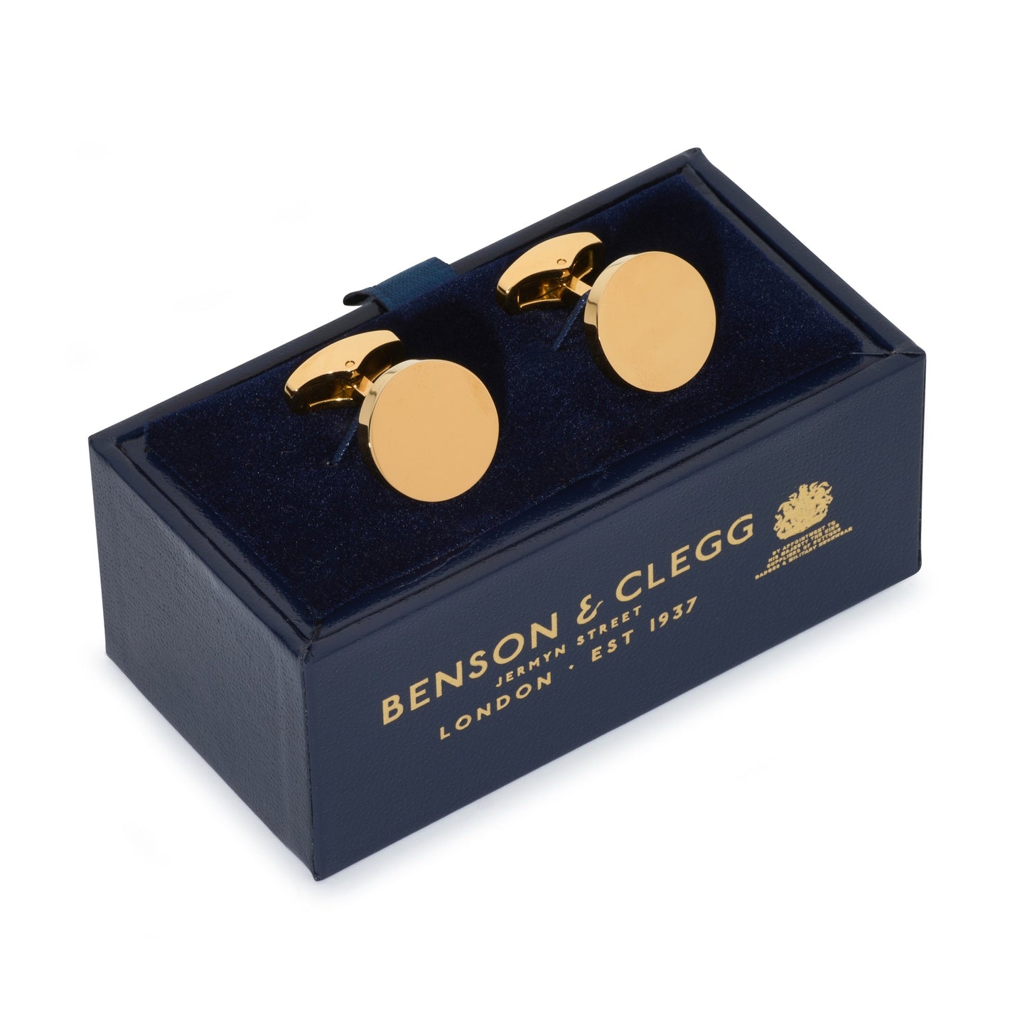 Round Cufflinks In Gold