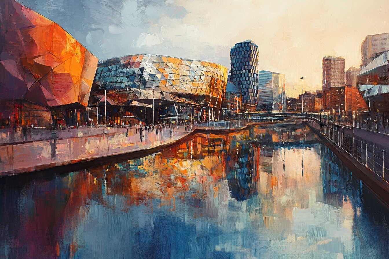 Birmingham Futurism Canvas