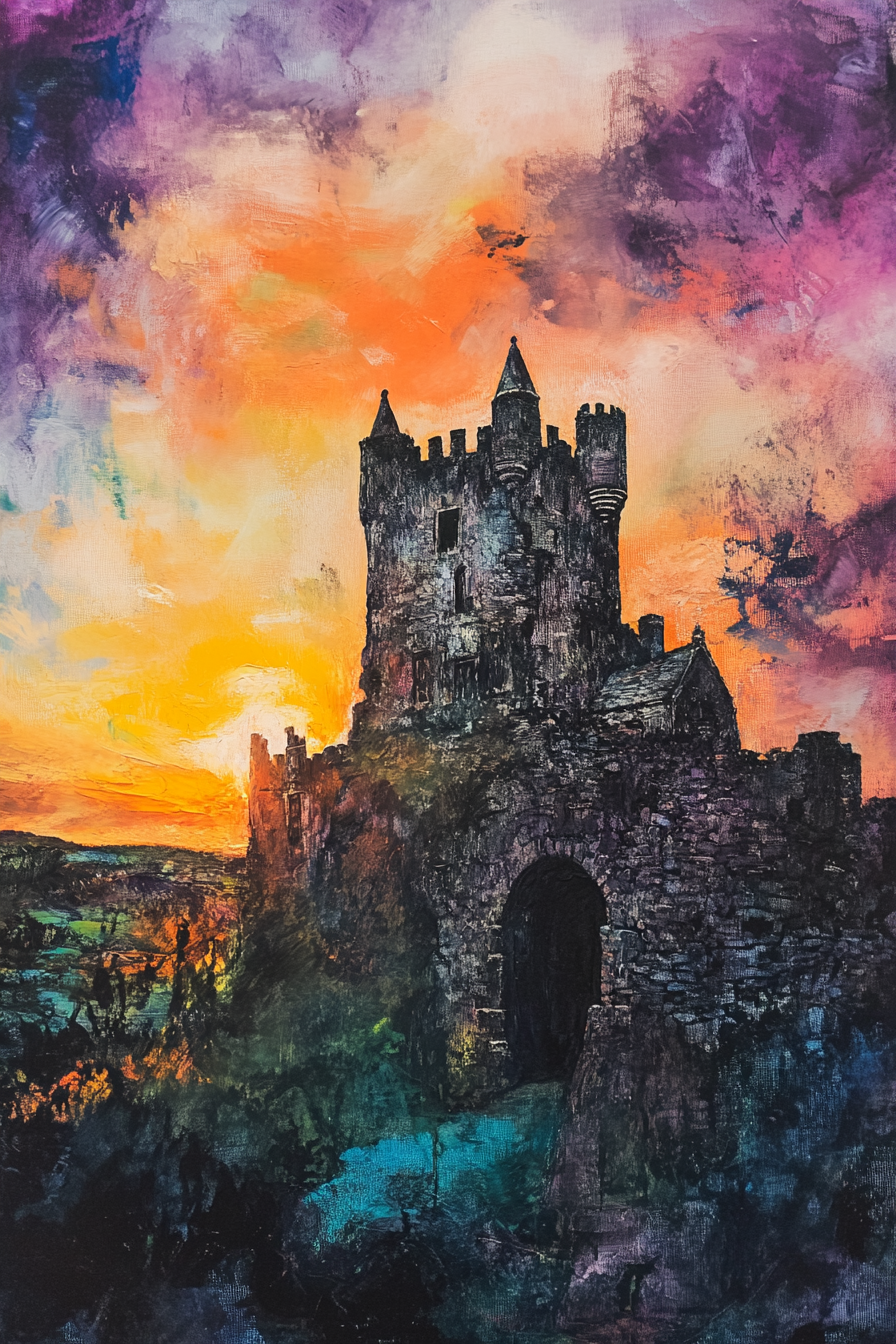 Blarney Castle Sunset Canvas