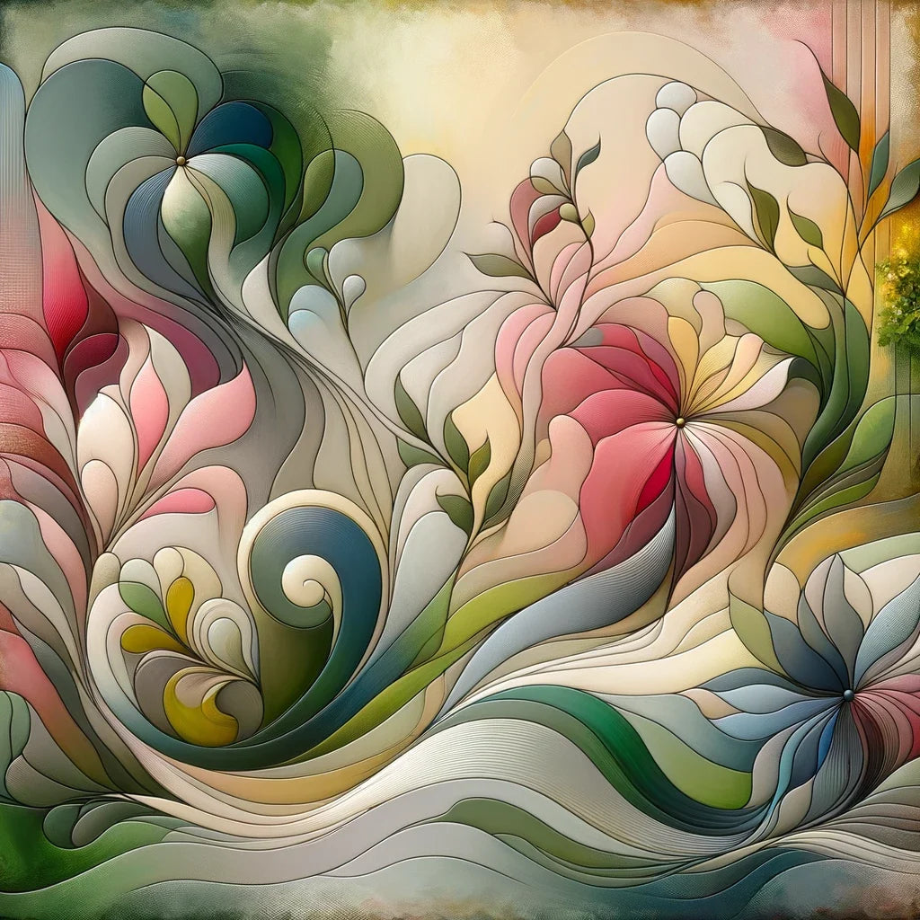 Blooming Abstraction Canvas