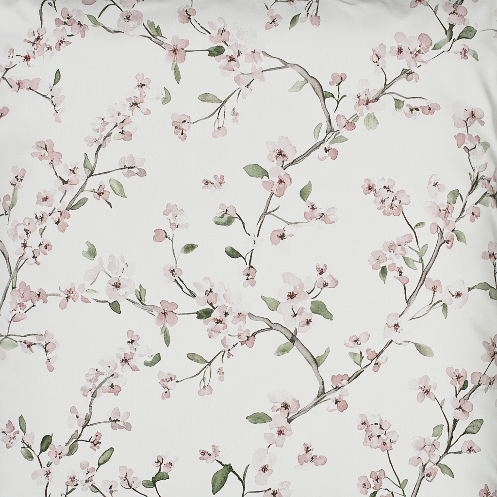 Blossom Drift Cotton Cushion