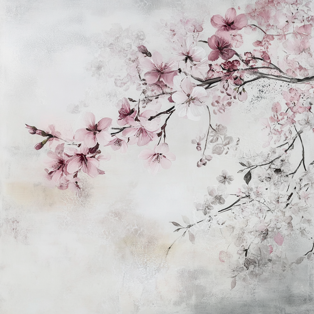 Blossoming Cherry Cotton Cushion
