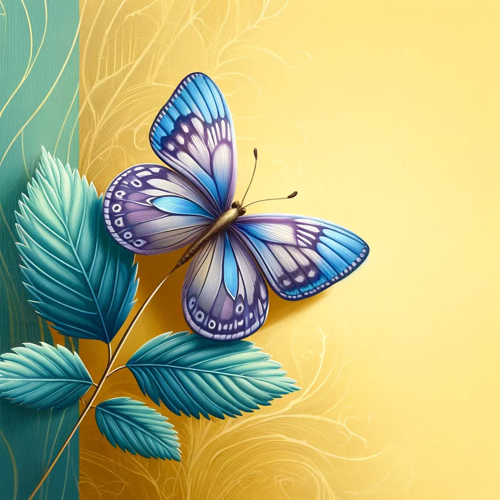 Blue Butterfly Canvas