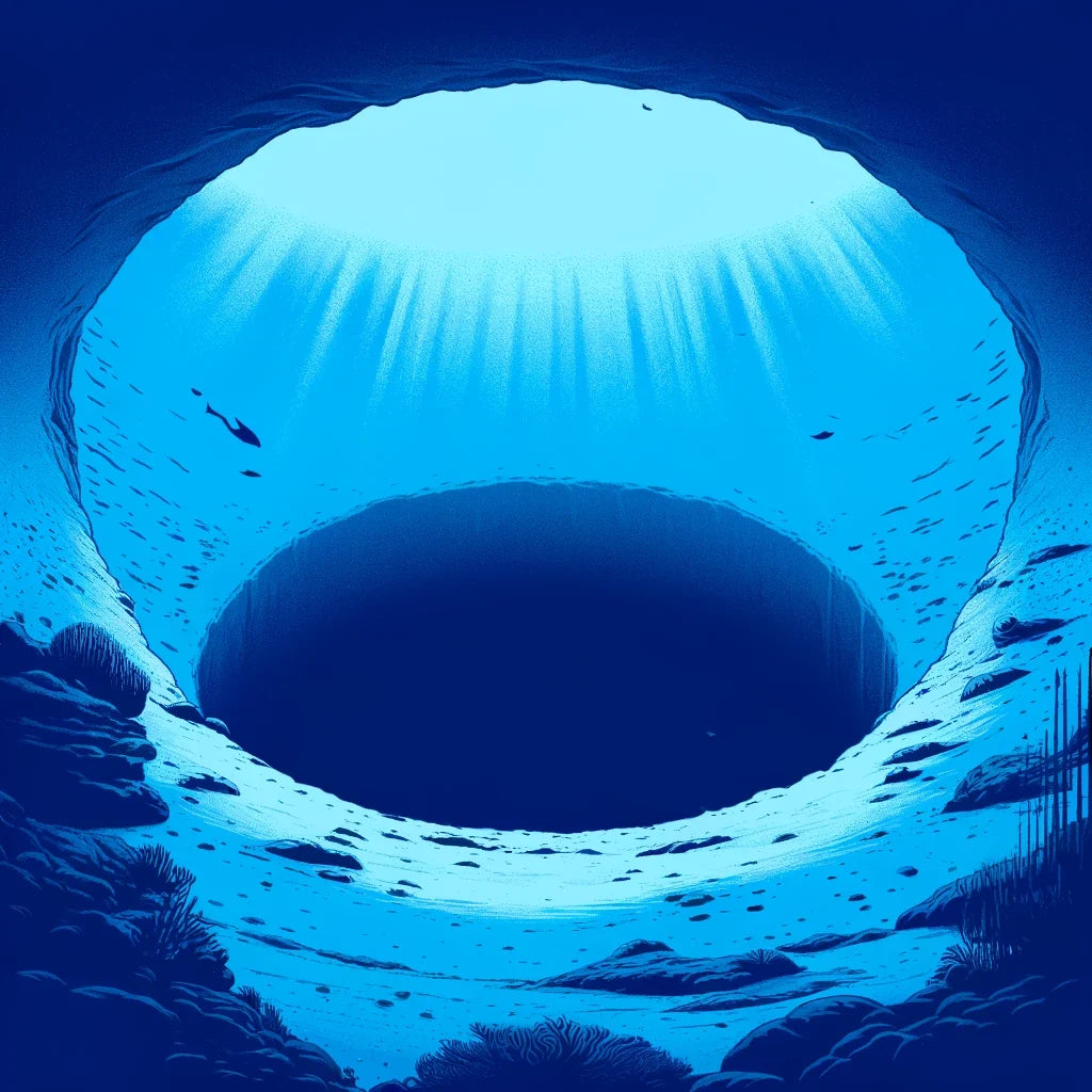 Blue Hole Tranquility Canvas